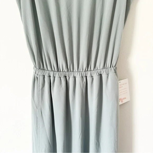 Show Me Your Mumu Kendall Maxi Dress in Silver Sage Crisp XXS NWT - Picture 5 of 13